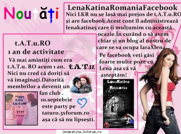 Numarul 3 Septembrie 2011 - Articol Noutăţi - Lena Katina Magazine